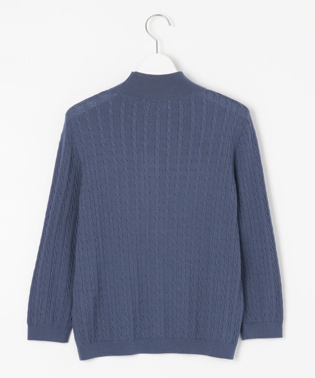 J.PRESS LADIES 【洗える】KNIT BASIC ニット ダルブルー系