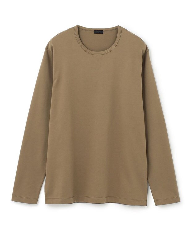 JOSEPH HOMME SUVIN SOFT JERSEY CREW NECK キャメル系