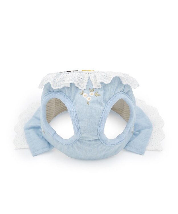 PET PARADISE ペットパラダイス 花刺繍 ベスト ハーネス Ｓ 小型犬 ライトブルー