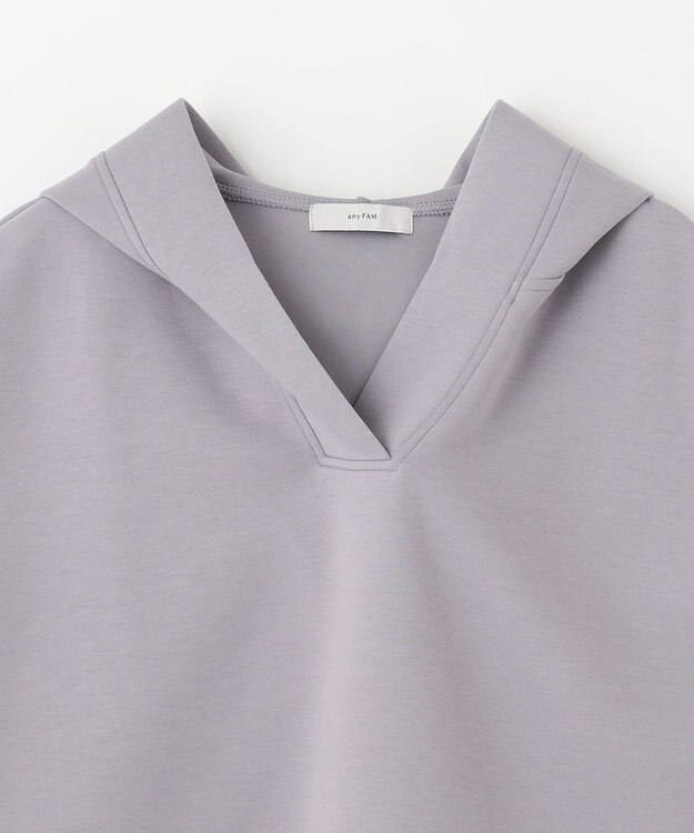 ANY L ダンボールフレンチスリーブ パーカー ライトグレー