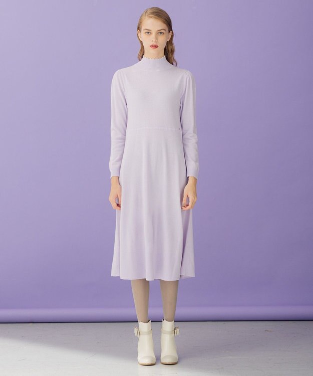 TOCCA 【洗える！】AMULET ニットドレス ライラック系