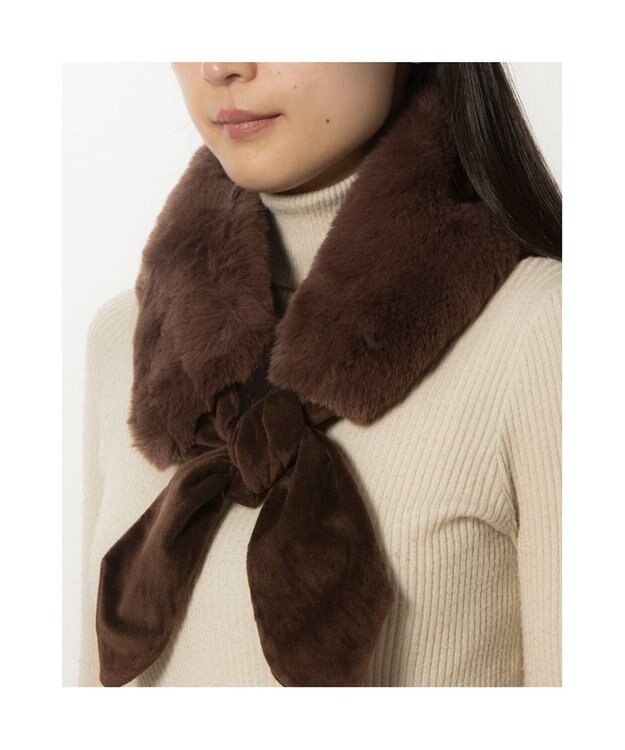 UNBILLION カシュネ cache nez / フェイクファーティペット ブラウン