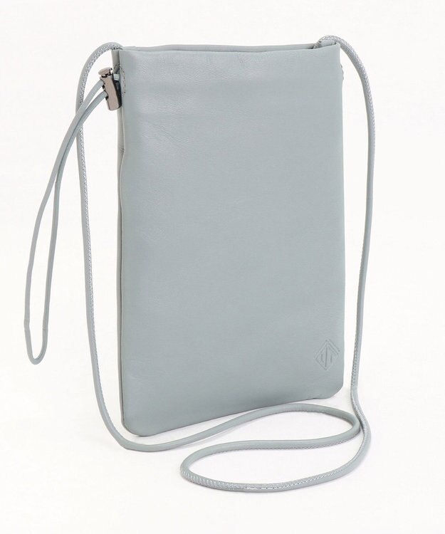 ACE BAGS & LUGGAGE ultma TOKYO アイオ 巾着 ショルダーバッグ 11981 本革 サコッシュ ブルーグレー