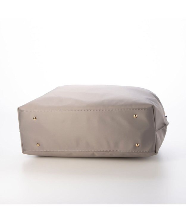 UNBILLION ペルケ perche / ナイロン×牛革付属ユーティリティ2wayトート ライトグレー