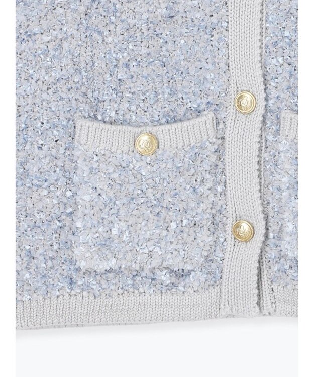 Te chichi ツイードニットベスト グレー