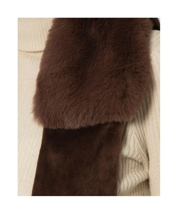 UNBILLION カシュネ cache nez / フェイクファーティペット ブラウン