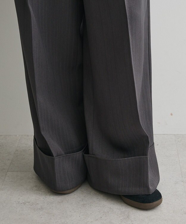 CRAFT STANDARD BOUTIQUE ロールアップパンツ Charcoal Gray