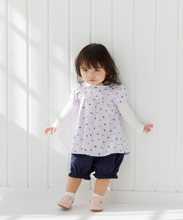 組曲 KIDS 【80-90㎝】LOVE Parent ワンピースセット ラベンダー系