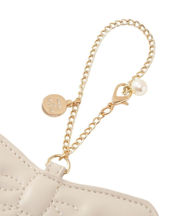 Maison de FLEUR リボンビジューパスケース Light Pink