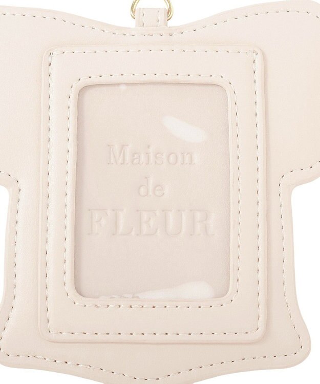 Maison de FLEUR リボンビジューパスケース Light Pink