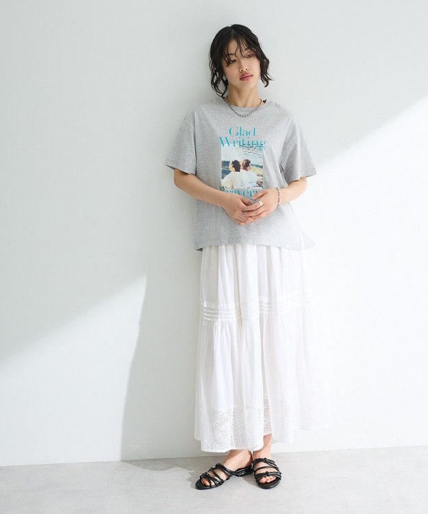 Green Parks Ｉ　裾レースティアードスカート White