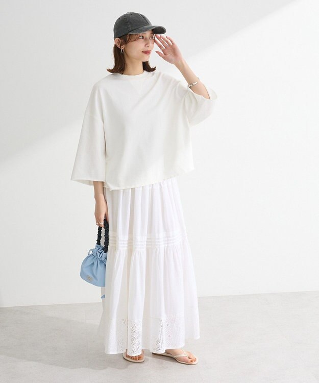 Green Parks Ｉ　裾レースティアードスカート White