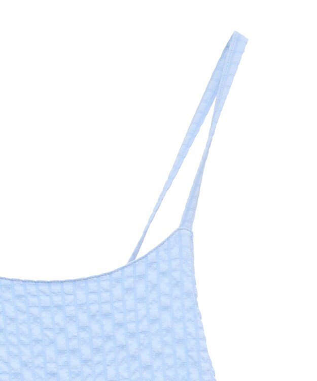 Green Parks ・Petit Fleur フリルティアードキャミワンピ Sax