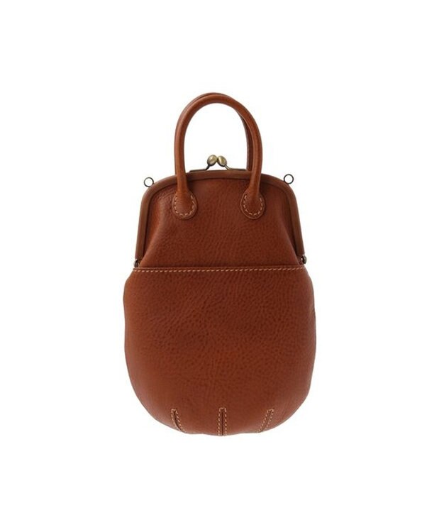 genten ミネルヴァキッコ 口金ショルダーバッグ チャ