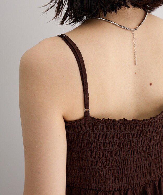 Green Parks サッカーキャミワンピース Brown