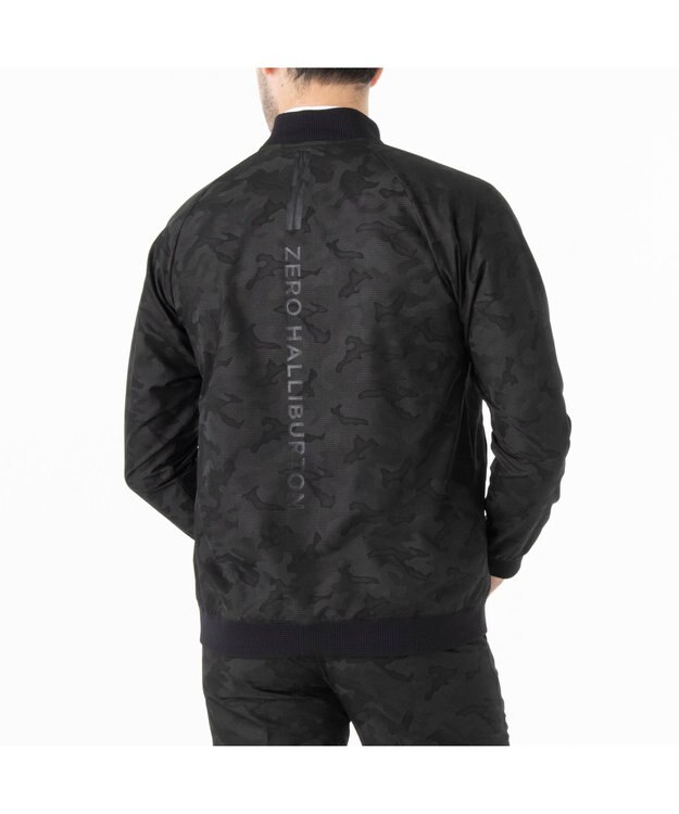 ZERO HALLIBURTON クールドッツ カモフラージュ ブルゾン ZHG-A4S10A 82822 ゴルフウェア ブラック