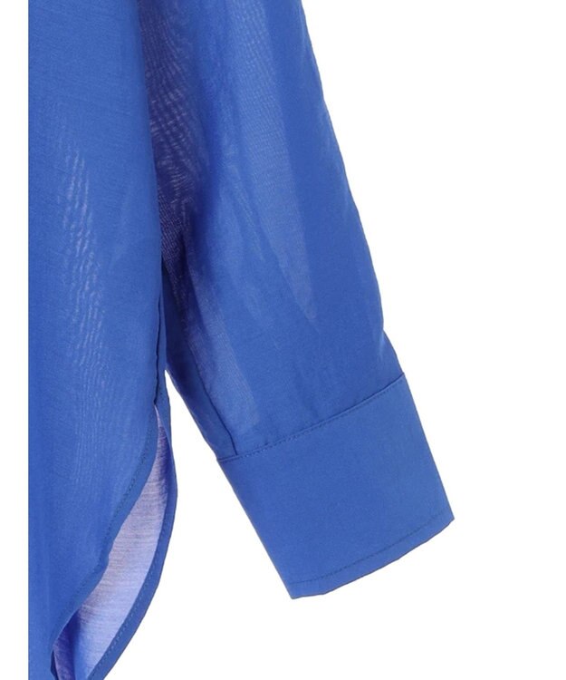 earth music&ecology シアーボーイズライクシャツ Royal Blue