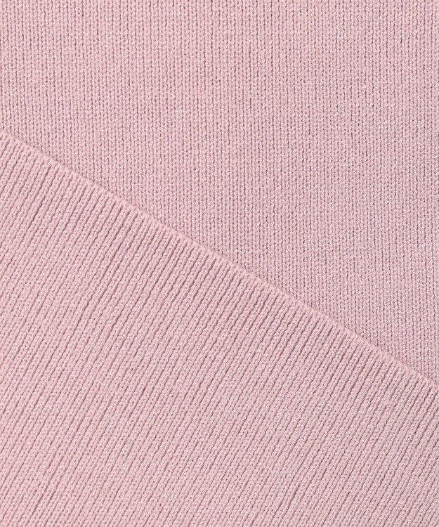 #Newans 【洗える】スクエアショルダーポイントニット ピンク