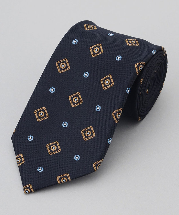 GOTAIRIKU 【日本製】西陣ネクタイ_小紋柄 ネイビー系4