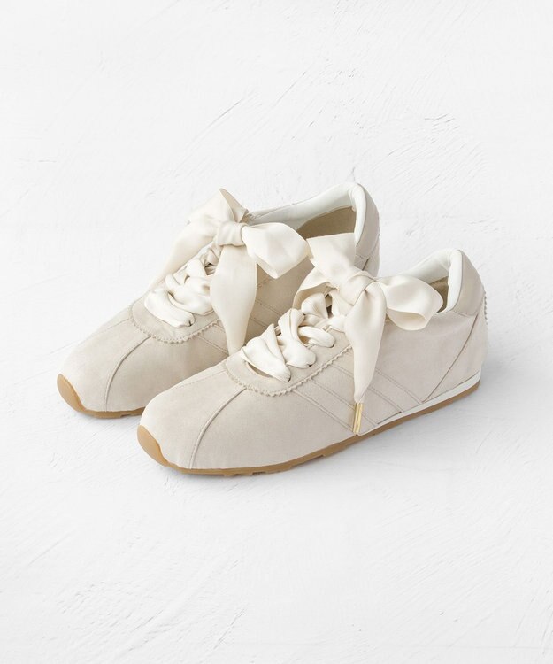 TOCCA 【消臭】TOCCA LOGO SUEDELIKE SNEAKERS スニーカー アイボリー系