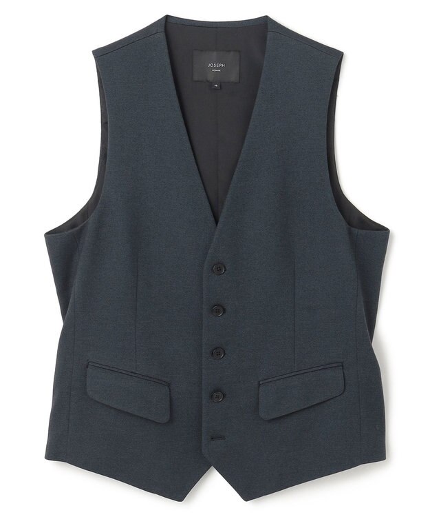 JOSEPH HOMME 【LEON 掲載】ウーステッドモックロディ ジレ ダルブルー系