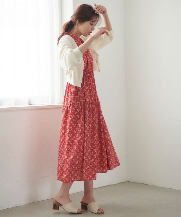 Feroux 【洗える】アイレット ボレロ アイボリー系