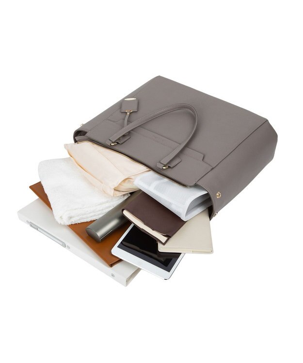 ACE BAGS & LUGGAGE Jewelna Rose リモハピ トートバッグ B4サイズ 15.6インチPC収納 10771 PCケース付 ジュエルナローズ スモーキーグレー
