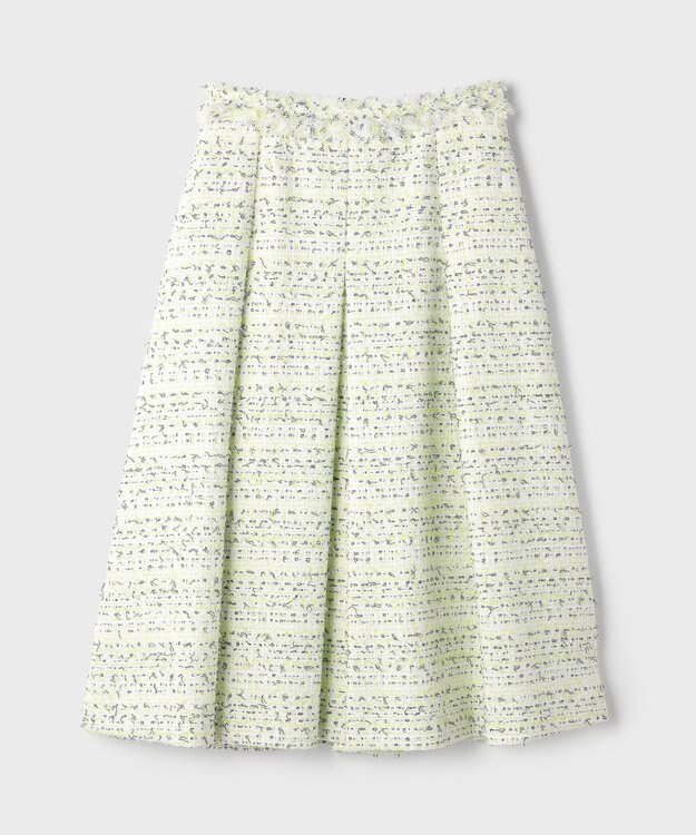 GRACE CONTINENTAL ミックスツイードスカート イエロー