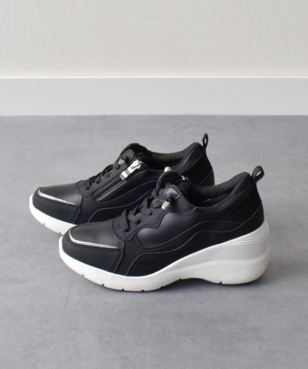 Bridget Birkin 【Round About】ヒールアップスニーカー ブラックコンビ