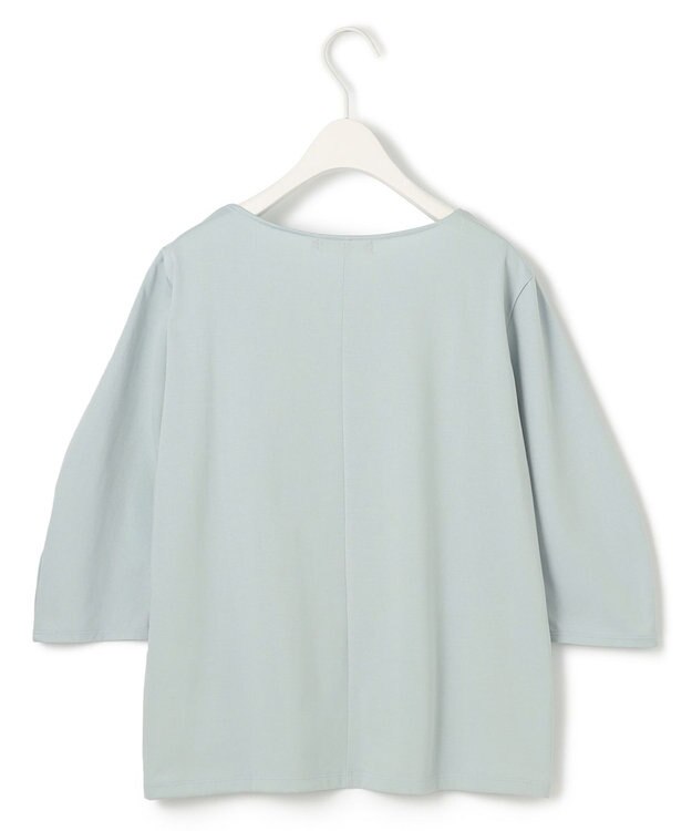 ICB 【接触冷感・UVケア・洗える】 コンフォートプレーティング デザインカットソー アッシュブルー系