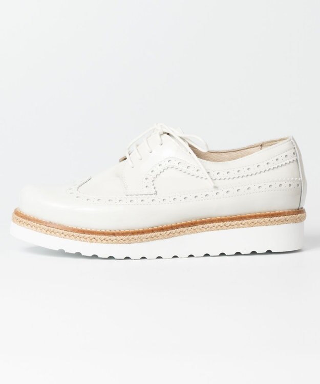 BONTRE 【BONTRE/ボントレ】ジュート厚底レースアップシューズ/05702-RS ホワイト