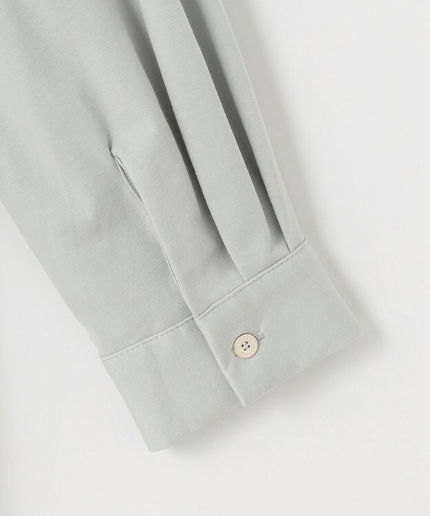 J.PRESS LADIES L シャツジャージー バンドカラー カットソー ミント系