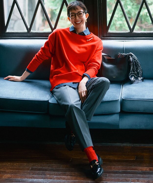 23区 オーナメントプリント スカーフ グレープリント