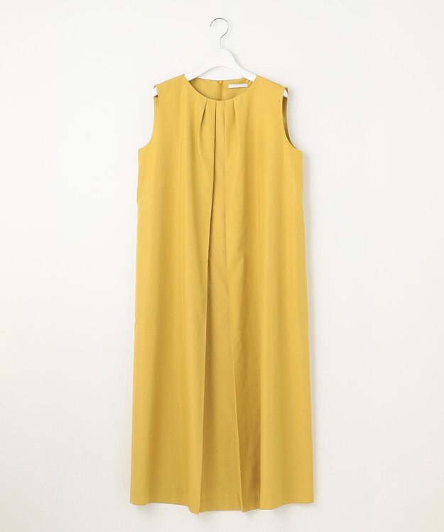 自由区 S 【WEB限定カラーあり・洗える】タッサーポプリンノースリーブ ワンピース ピスタチオ