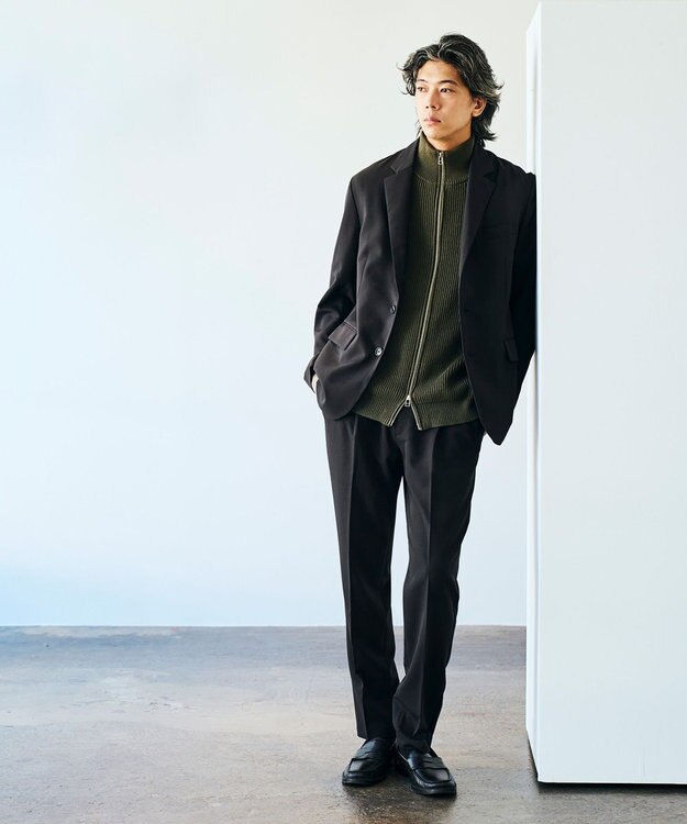 UNFILO MENS スマート テーパードパンツ [24年秋冬商品] ブラック