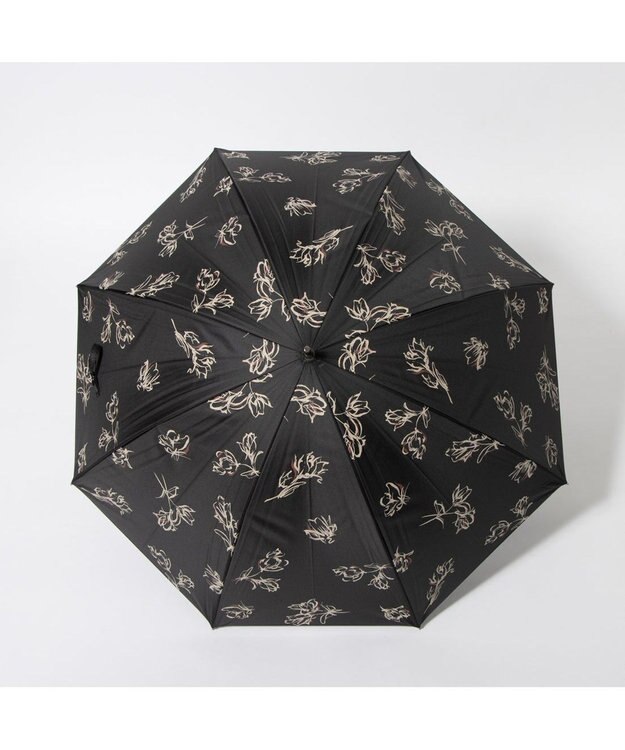 UNBILLION cache nez / チューリッププリントバルーンショートパラソル ブラック