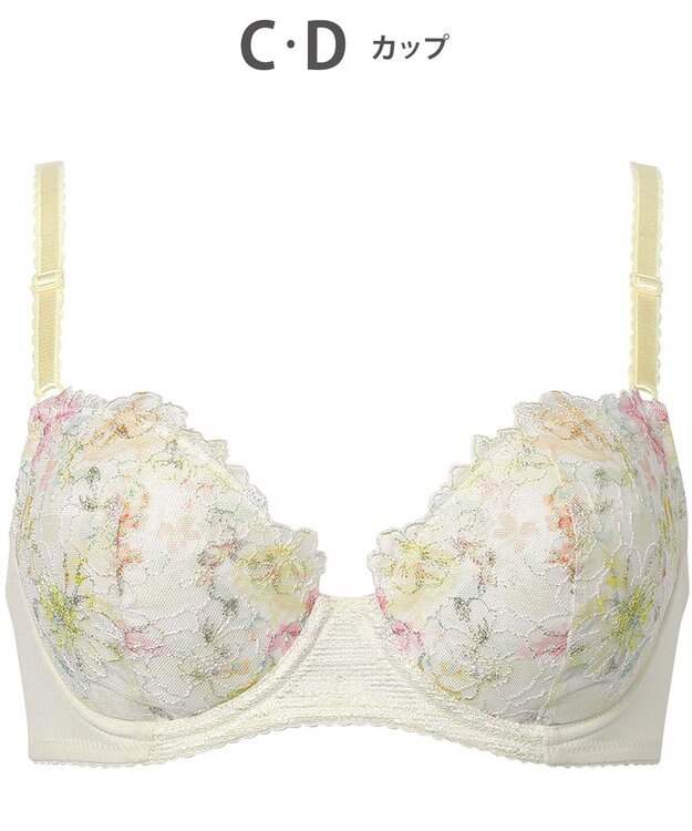 Wing 【ナチュラルアップブラ】 AA~Gカップ展開 ふっくら自然なまるみでバストアップ KB2060 ウイング／ワコール イエロー