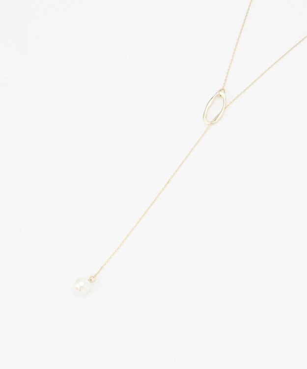 ANY スローパールネックレス ゴールド系