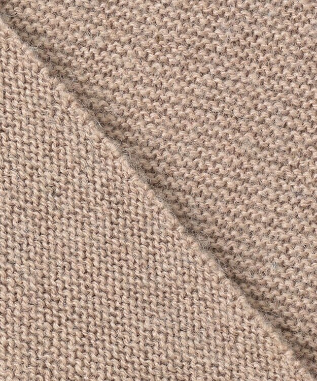 ANY 【洗える】カシミヤブレンドガーターニット モカ