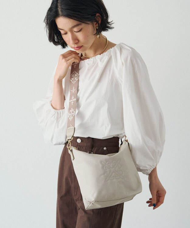 russet 《WEB限定》スタンダードミニショルダーバッグ <ナイロン>(CE-1719-WEB) L.Greige