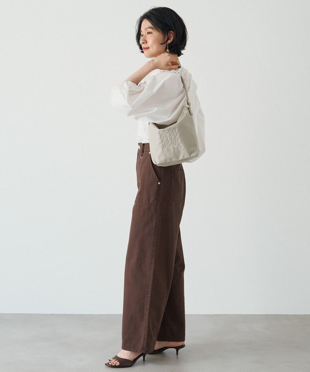 russet 《WEB限定》スタンダードミニショルダーバッグ <ナイロン>(CE-1719-WEB) L.Greige
