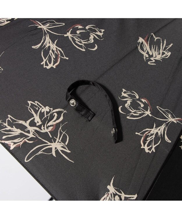 UNBILLION cache nez / チューリッププリントバルーンショートパラソル ブラック