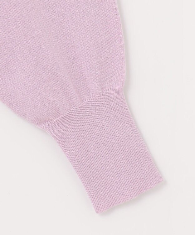 組曲 【WEB限定】サイドフリルカーディガン ライラック系