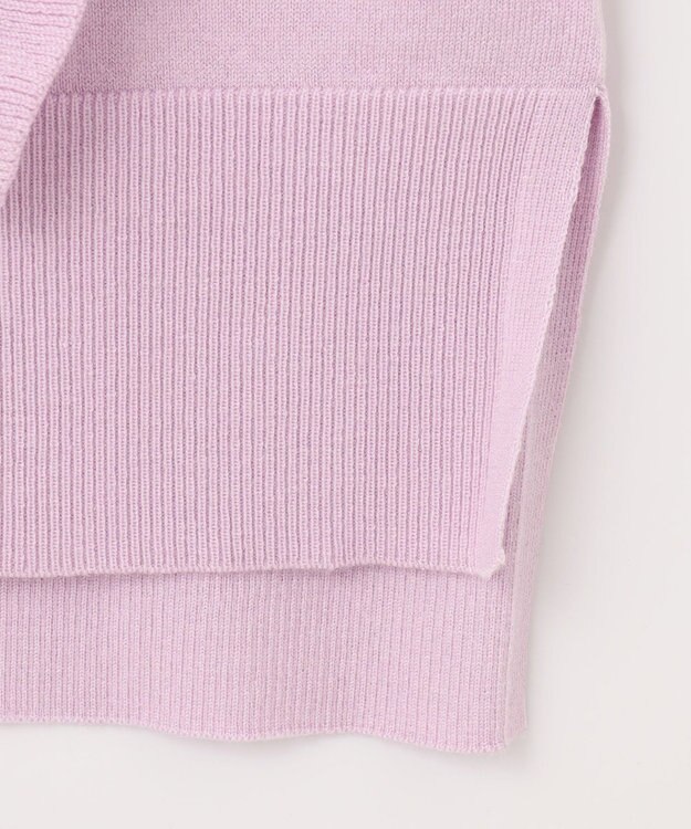 組曲 【WEB限定】サイドフリルカーディガン ライラック系