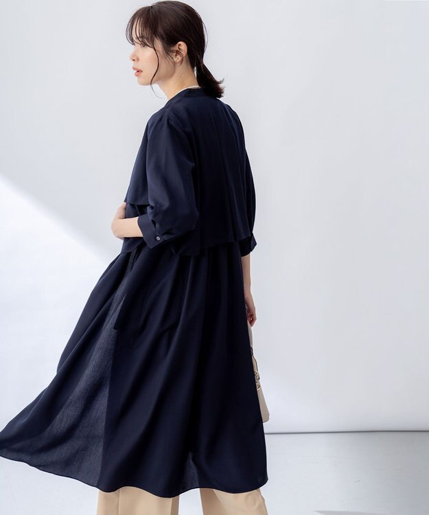 組曲 リヨセルシャーティング ワンピース ネイビー系