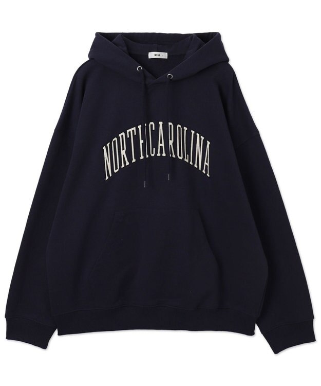 WEGO 【ユニセックス着用ITEM】ワッペンロゴパーカー ネイビー