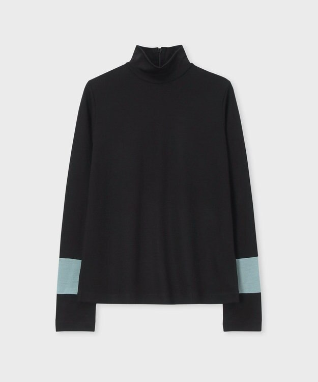 Paul Smith コントラストカラー ハイネック カットソー ブラック