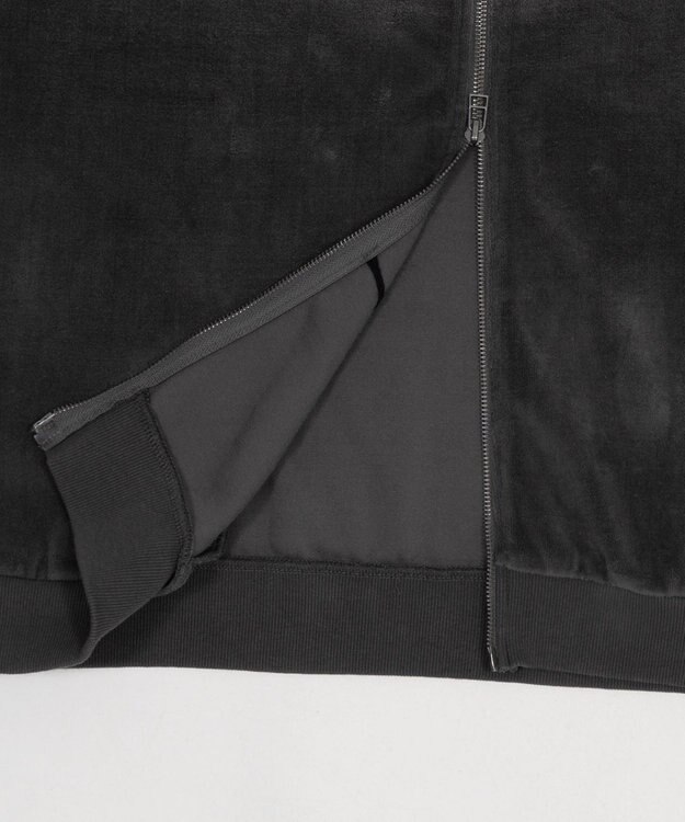 WEGO 【ユニセックス着用ITEM】ブリーチロゴベロアトラックジャケット グレー