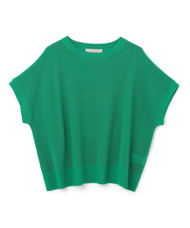 UNFILO L メッシュ ハーフスリーブ プルオーバー グリーン