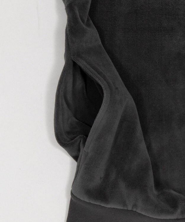 WEGO 【ユニセックス着用ITEM】ブリーチロゴベロアトラックジャケット グレー